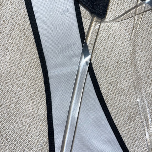 Clear Strap Triangle Thong Bikini - Picture 6 of 10